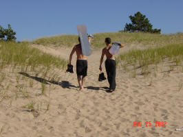 Trekking to our destiny at a furthur dune...