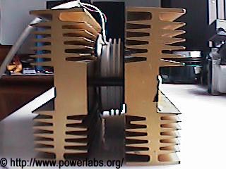 SCR mounted on heatsink